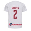 Virallinen Fanipaita Tanska Joachim Andersen 2 Vieraspelipaita MM-Kisat 2022 - Miesten